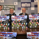 Goyo Encabo, Jesús Elvira, Amancio Martínez y Joel Fernández, ayer, en la presentación del torneo.-VALENTÍN GUISANDE