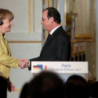 Ángela Merkel y Fracois Hollande-Foto: AP/ THIBAULT CAMUS