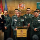 El coronel de la Unidad Central Operativa (UCO) de la Guardia Civil, Manuel Sánchez Corbí, en el centro. /-CABALAR (EFE)