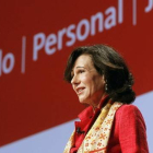 La presidenta del Banco Santander, Ana Botín, durante la junta de accionistas de la entidad.-EFE