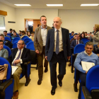 Luis Fernández Regalado, ayer, antes de iniciar la jornada sobre cambio climático en la Universidad.-ÁLVARO MARTÍNEZ