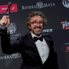 El soriano Alberto del Campo tras ganar el premio Platino por 'El reino'-Premios Platino