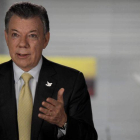 El presidente colombiano, Juan Manuel Santos, ayer.-Juan David Tena / EFE