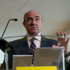 El vicepresidente del BCE. Luis de Guindos, en una imagen de archivo.-JAVIER LIZON (EFE)