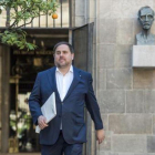 Oriol Junqueras, en el Palau de la Generalitat.-FERRAN SENDRA