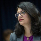 Rashida Tlaib, en una comisión en el Capitolio, el pasado 17 de julio.-STEFANI REYNOLDS (POLARIS)