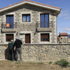 Una de las viviendas que apareció con carteles-L.A.T.