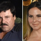 "El Chapo" Guzmán el pasado día 8 tras su captura y la actriz Kate del Castillo durante el festival AFI en 2015 en Hollywood.-AFP