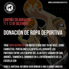 Cartel campaña solidaria Club Soria Baloncesto.