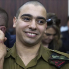 El sargento Elor Azaria en el tribunal antes de que se pronunciasen los jueces.-AP / HEIDI LEVINE