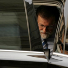 Rajoy, a su llegada al Congreso de los Diputados.-EL PERIÓDICO