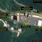 Imágenes de satélite que muestran el desmantelamiento de la base de Sohae.-EL PERIÓDICO