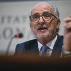 El presidente de Repsol, Antoni Brufau, en la Universidad de Barcelona.-JORDI COTRINA