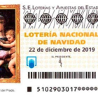 Imagen del décimo de la Lotería de Navidad 2019.-LOTERÍAS Y APUESTAS DEL ESTADO