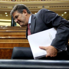 El ministro de Justicia, Rafael Catalá, durante la sesión de control al Gobierno en el Congreso.-JUAN MANUEL PRATS