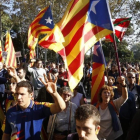 Concentración de apoyo al Govern y a la independencia de Catalunya en el paseo de Picasso.-JULIO CARBÓ