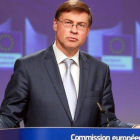 Vladis Dombrovskis, vicepresidente de la Comisión Europea.-