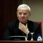 El nuncio Renzo Fratini, representante del Vaticano en España hasta el pasado junio.-JUAN MANUEL PRATS