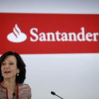 La presidenta de Banco Santander, en la presentación de resultados del año pasado.-JOSE LUIS ROCA