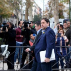Oriol Junqueras se dirige a la Audiencia Nacional, el pasado 2 de noviembre.-JUAN MANUEL PRATS