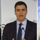 Patxi López, Pedro Sánchez y Susana Díaz, los tres precandidatos a las primarias del PSOE.-