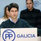 Diego Gago anuncia su candidatura a presidir Nuevas Generaciones, este lunes.-EFE