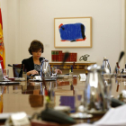 Rajoy, Santamaría y Catalá, en una reunión del Consejo de Ministros.-/ PERIODICO