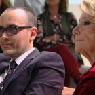 Risto Mejide y Esperanza Aguirre, en el programa de Cuatro 'Chester in love'.-