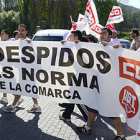 Exterior de la fábrica ubicada en San Leonardo de Yagüe. / ÚRSULA SIERRA-