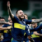 Los jugadores de Boca Juniors celebran la clasificación para la final de la Copa Libertadores-EFE / FERNANDO BIZERRA