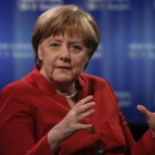Angela Merkel, en televisión.-AP