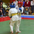 Unos deportistas del Kodokan en la exhibición de fin de curso. / ÁLVARO MARTÍNEZ-
