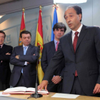 Toma de posesión del nuevo delegado de la Junta en Soria. / ICAL-