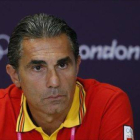 Sergio Scariolo en rueda de prensa durante los Juegos de Londres 2012.-Foto: EFE / JUAN CARLOS HIDALGO