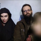 La familia Boyle-Coleman, en una imagen de su cautiverio.-AFP