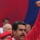 Maduro en un mítin en Caracas, el pasado 19 de abril.-