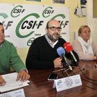 De izquierda a derecha, Prieto Arribas, Borra y Martínez, ayer, durante la rueda de prensa.-VALENTÍN GUISANDE