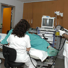 Varios trabajadores del Hospital de Santa Bárbara. / VALENTÍN GUISANDE-