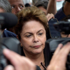 Rousseff se presentó a los comicios para la Cámara Alta en un intento por volver a la vida política.-EL PERIÓDICO