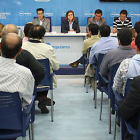 La presidenta del PP de Soria, presidió el Comité Ejecutivo ayer por la tarde en la sede. / PP DE SORIA-