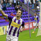 Óscar Díaz, con la camiseta del Valladolid el curso pasado, sería el principal objetivo para el ataque rojillo.-J.M. Lostau