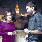 María León y Jon Plazaola, en la telecomedia 'Allí abajo'.-Foto: ATRESMEDIA