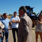 Rey supervisó ayer los trabajos en Rioseco de Soria.-Diputación