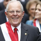 El nuevo presidente de Perú, Pedro Pablo Kuczynski, tras jurar el cargo en el Congreso, en Lima.-AFP / LUKA GONZALES