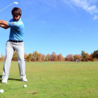 Daniel Berná ayer en las instalaciones del Club de Golf Soria.-ÁLVARO MARTINEZ