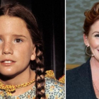Melissa Gilbert, cuando era la niña que interpretaba a Laura Ingalls en 'La casa de la pradera', y en la actualidad, a los 51 años.-