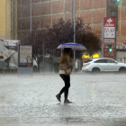 Precipitaciones en Soria, en una imagen de archivo.-VALENTÍN GUISANDE