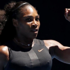 Serena Williams celebra un punto en un partido.-AFP / DIATA ALANGKARA