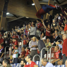 Imagen de la grada del campo de Los Pajaritos en un encuentro del Numancia en la actual temporada.-Diego Mayor