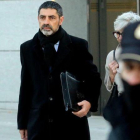El exjefe de los Mossos Josep Lluís Trapero a su llegada a la Audiencia Nacional.-JUAN MANUEL PRATS